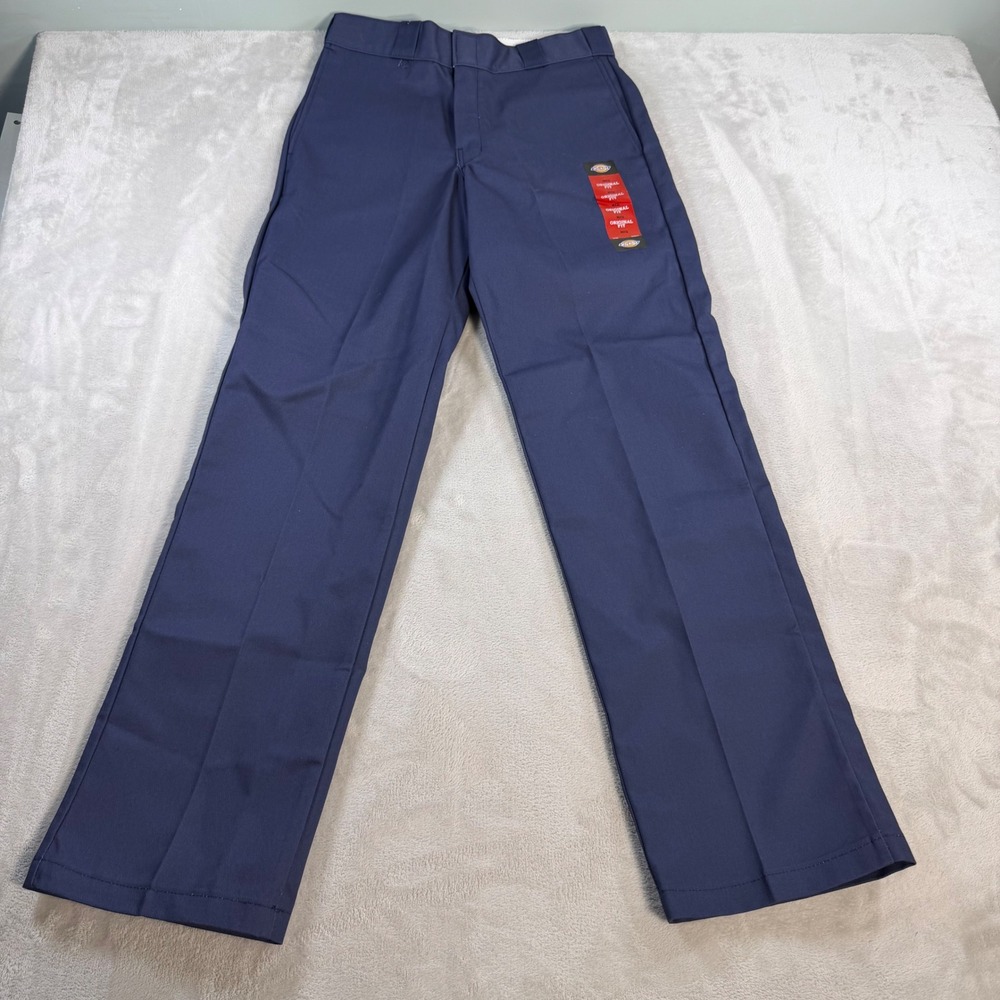 Dickies 874 Original Fit Work Pant Men 30x32 Navy Blue Twill Classic Trousers